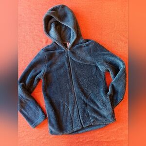 Old navy kids gender neutral size xxl (16) blue sherpa hoodie